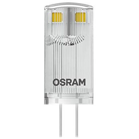 LED (monocolore) Classe energetica: A++ (A++ - E) OSRAM PIN 10 320° 0.9 W/2700K G4 4058075449770  G4 Potenza: 0.9 W  Bi