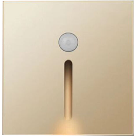 LED-Nachtlicht mit Bewegungsmelder, ABS, für Flur, Schlafzimmer, Küche, Gold
