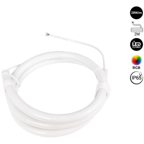 LED Neon Schlauch 360° rund RGB - Ø 22 mm - 2 Meter - 24V DC-