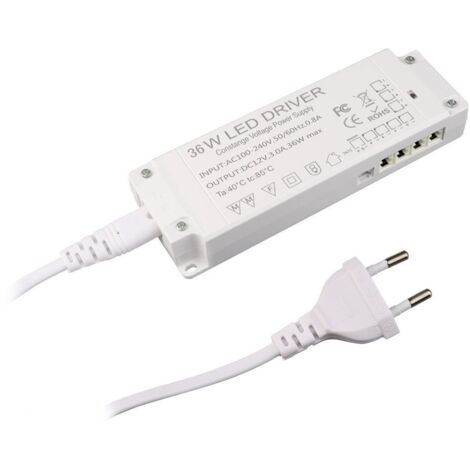 LED Netzteil 36W 12V 7Port weiss