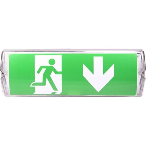 LED-Notbeleuchtung – Notausgangsbeleuchtung – Notausgangsleuchte, Notlampe mit Notstromversorgung bis zu 3 Stunden [Energieklasse F]