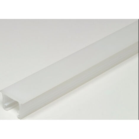 LED Nutprofil Nutprofil Nutmaß 14x10 mm Einbau Kunststoff Opal