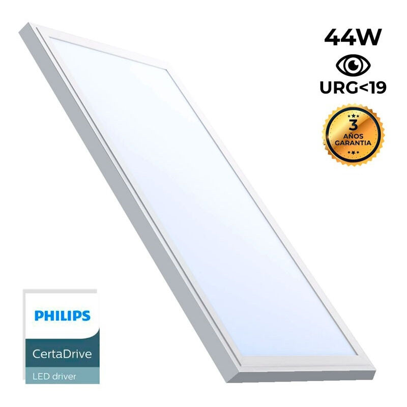 LED-Aufbaupanel Slim 120x30 cm - Philips Treiber - 44W - UGR19