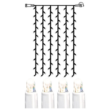 LED Outdoor-Lichtervorhang ,Extra', Zubehör für System LED, 120 Lichter, kaltweiß, H 2m, B 1m