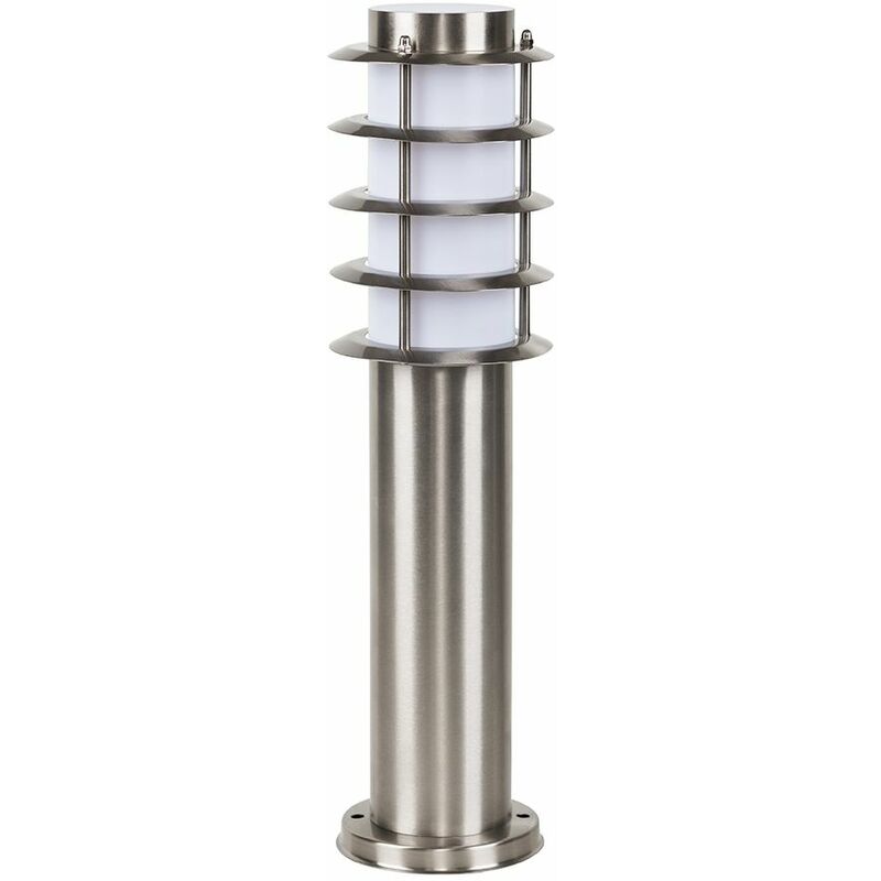 Minisun - LED Outdoor Stainless Steel Bollard Lantern Light Post - 450Mm