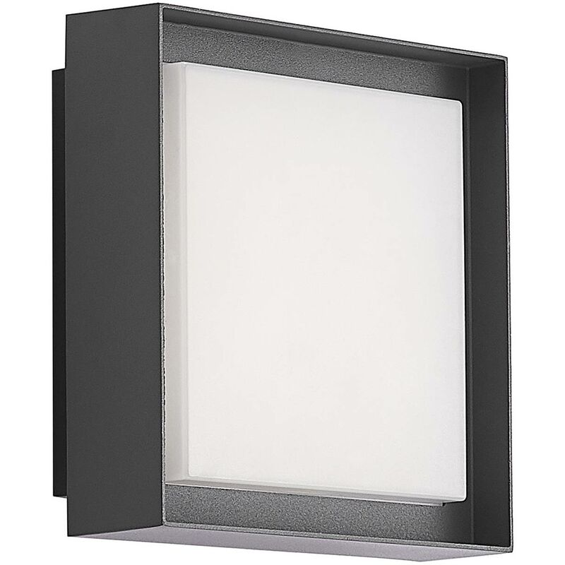 Outdoor Wall Light Epava (modern) in Silver made of Aluminium (1 light source,) from Prios dark grey, white