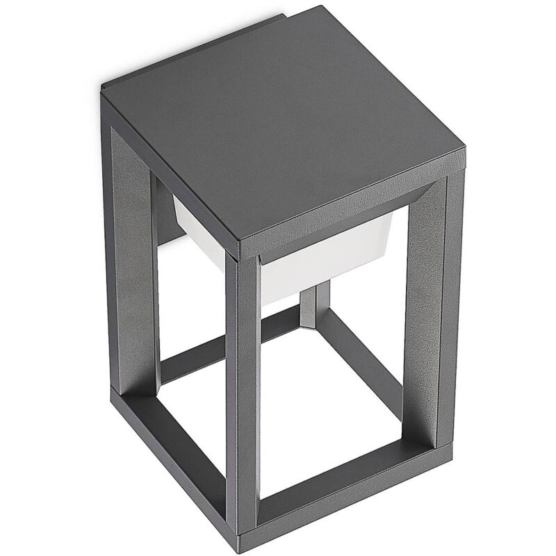 Outdoor Wall Light Gamion (modern) in Silver made of Aluminium (1 light source,) from Prios dark grey