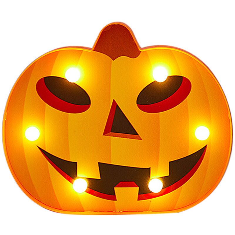 

Asupermall - LED P-umpkin Diseno luz de la noche escritorio al lado de la lampara 2 Batterys * AA Desarrollado Operated (baterias no incluido) blanco