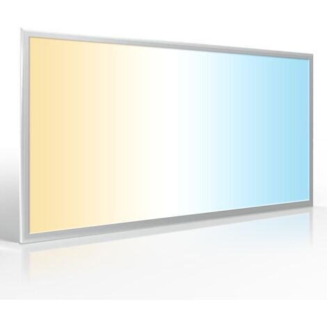 LED Panel 120x60cm 60W Rahmen silber - Lichtfarbe: CCT 3000K-6000K