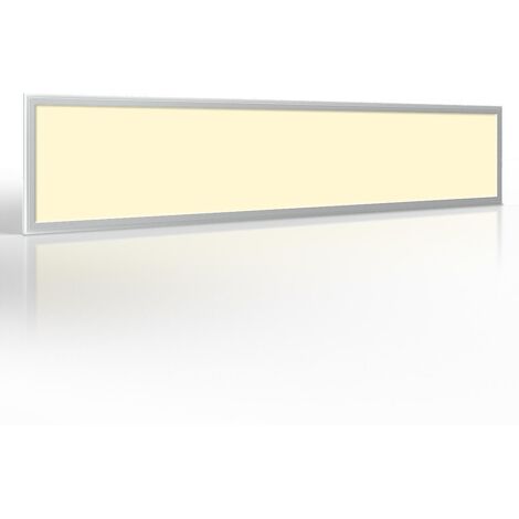 LED Panel 150x30cm 40W Rahmen silber - Lichtfarbe: Warmweiß 3000K