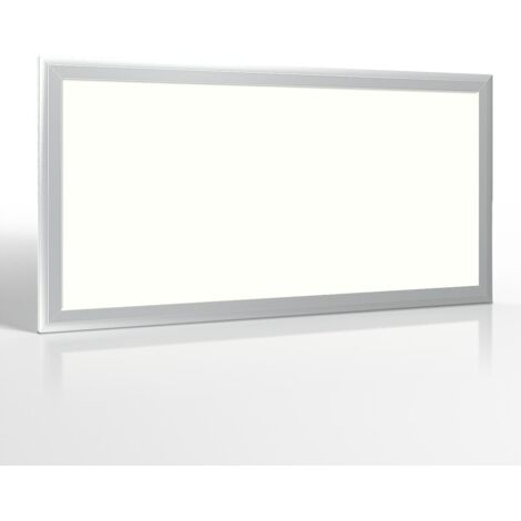 LED Panel 60x30cm 24W Rahmen silbern - Lichtfarbe: Neutralweiß 4000K