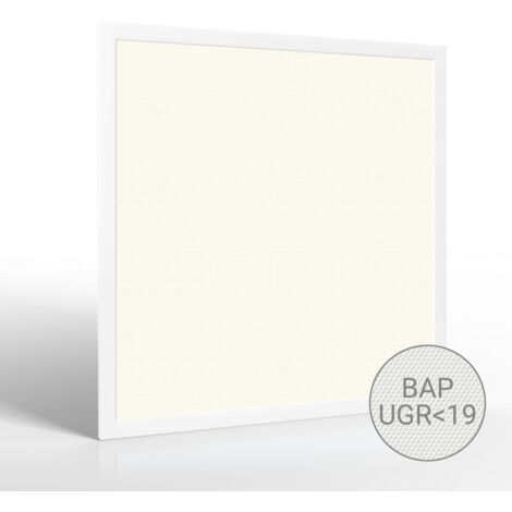 LED Panel 62x62cm 40W UGR19 110lm/w Rahmen weiß - Lichtfarbe: Neutralweiß 4000K