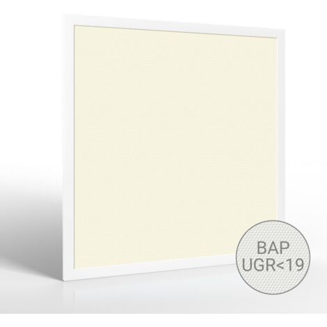LED Panel 62x62cm 40W UGR19 110lm/w Rahmen weiß - Lichtfarbe: Warmweiß 3000K