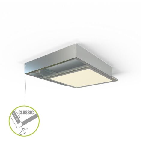 LED Panel Aufbaurahmen Classic 30x30cm silber Aufputz Montagerahmen