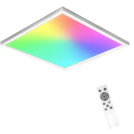 GBLY LED Panel Deckenleuchte dimmbar CCT RGB Deckenlampe Büro Licht indirekt 24W indirektes Licht 42x42cm