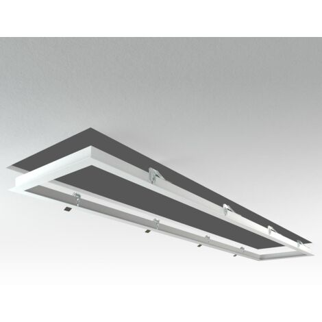 LED Panel Einbaurahmen 150x30cm weiß Deckeneinbau Montagerahmen für Rigipskartondecke