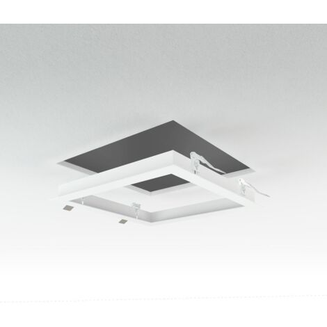 LED Panel Einbaurahmen 30x30cm weiß Deckeneinbau Montagerahmen für Rigipskartondecke