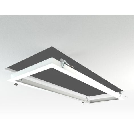 LED Panel Einbaurahmen 30x80cm weiß Deckeneinbau Montagerahmen für Rigipskartondecke