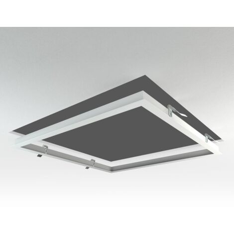 LED Panel Einbaurahmen 62x62cm weiß Deckeneinbau Montagerahmen für Rigipskartondecke