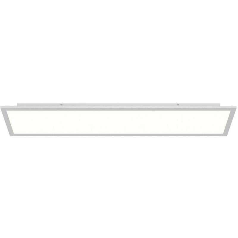 Prios - led Panel Gelora (modern) in White made of Plastic for e.g. Kitchen (1 light source,) from white, silver