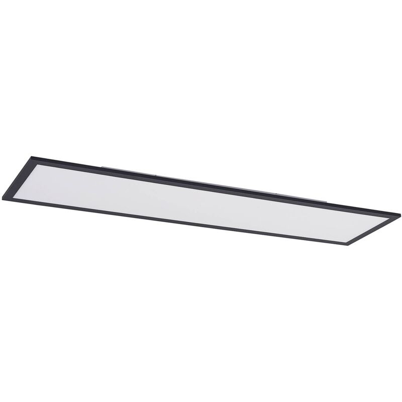 Led Panel Nelios dimmable (modern) in Black made of Aluminium for e.g. Living Room & Dining Room (1 light source,) from Lindby black, white