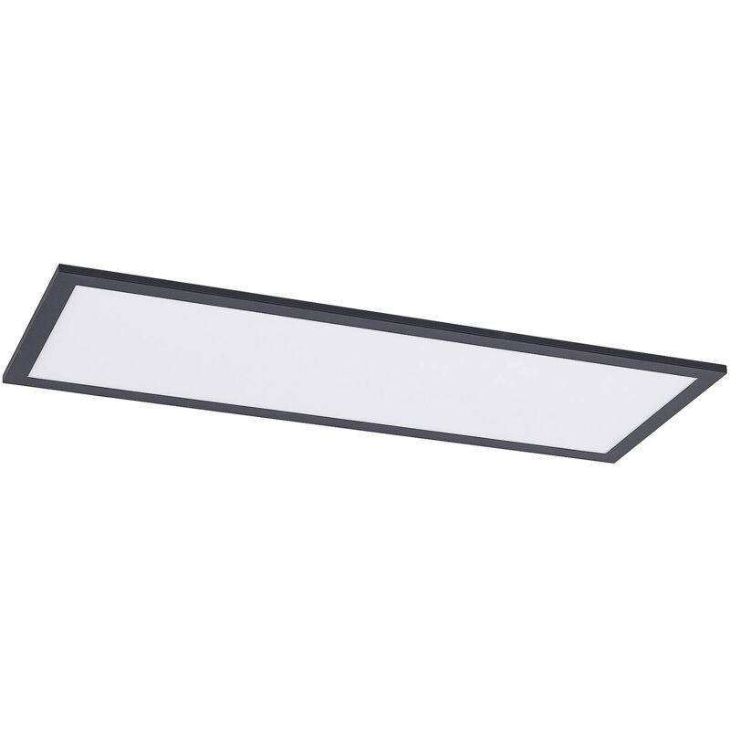 LED Panel Nelios dimmable (modern) in Black made of Aluminium for e.g. Living Room & Dining Room (1 light source,) from Lindby - black, white