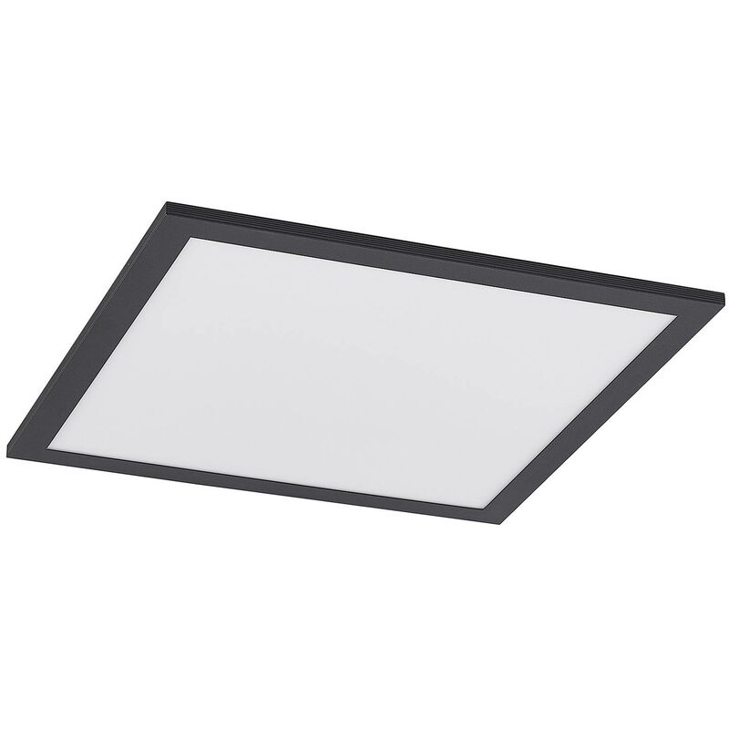 Lindby - led Panel Nelios dimmable (modern) in Black made of Aluminium for e.g. Living Room & Dining Room (1 light source,) from black, white