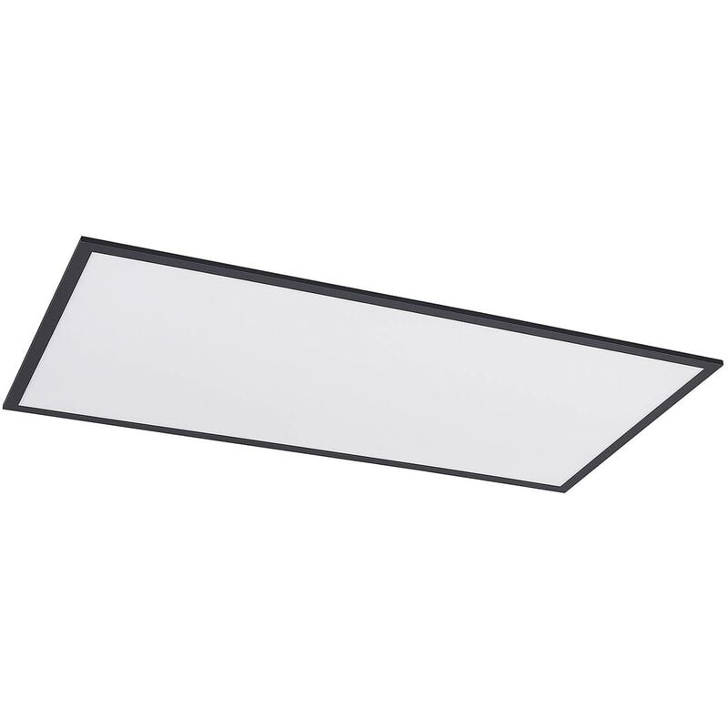 Lindby - led Panel Nelios dimmable (modern) in Black made of Aluminium for e.g. Living Room & Dining Room (1 light source,) from black, white