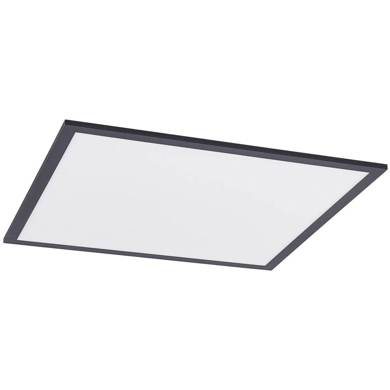 LED Panel Nelios (modern) in Black made of Aluminium for e.g. Living Room & Dining Room (1 light source,) from Lindby - black, white