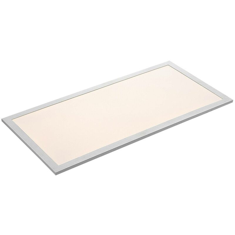 Led Panel Stenley (modern) in Silver made of Plastic for e.g. Kitchen (1 light source,) from Lindby white, silver