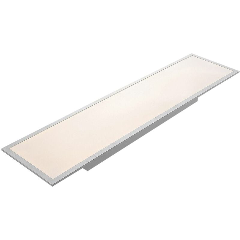Led Panel Stenley (modern) in Silver made of Plastic for e.g. Kitchen (1 light source,) from Lindby white, silver