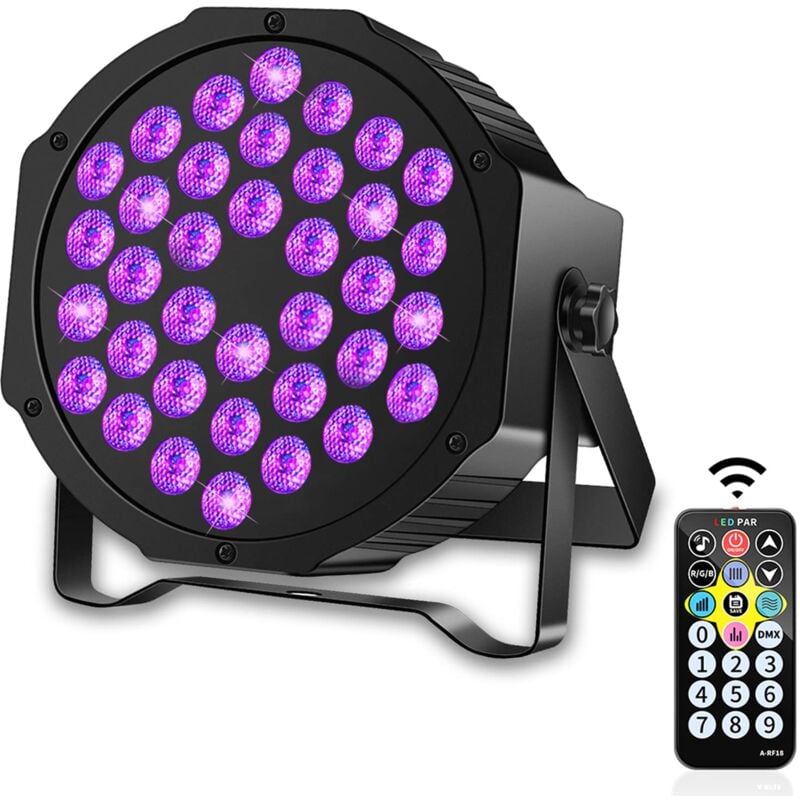 ZVD - led par lumière USB36 par lumière laser uv violet flash projection lumière led scène lumière 12WW télécommande 36 par lumière