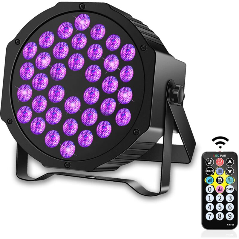 LED par lumière USB36 par lumière laser UV violet flash projection lumière LED scène lumière 12WW télécommande 36 par lumière