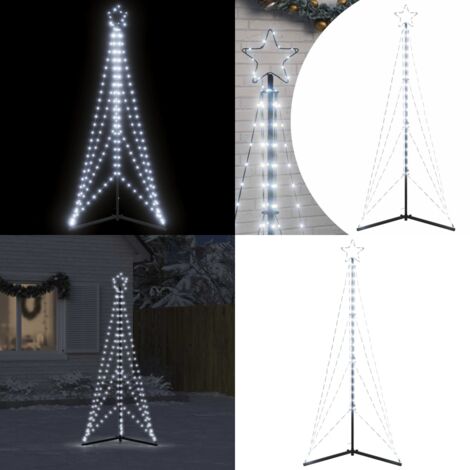 LED para árbol de Navidad 363 LEDs blanco frío 182 cm - Luces LED - Decoración navideña