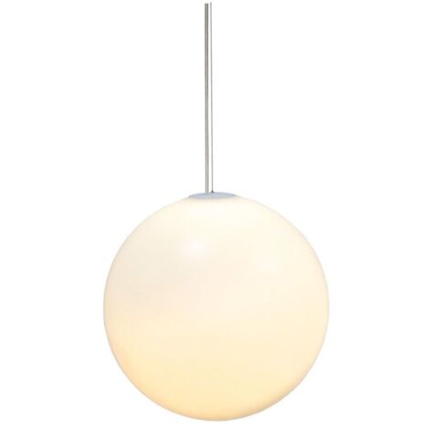 LED Pendelleuchte außen Akku dimmbar Farbwechsel 3000-6500 K IP54 Ø 35 cm rund Kugelschirm kabellose Hängelampe Außenleuchte Garten