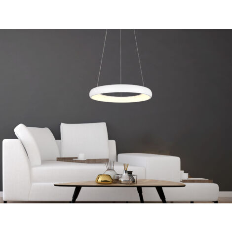 LED Pendelleuchte CARDONA groß Weiß, dimmbar & 3 Lichtfarben, Ø 62cm