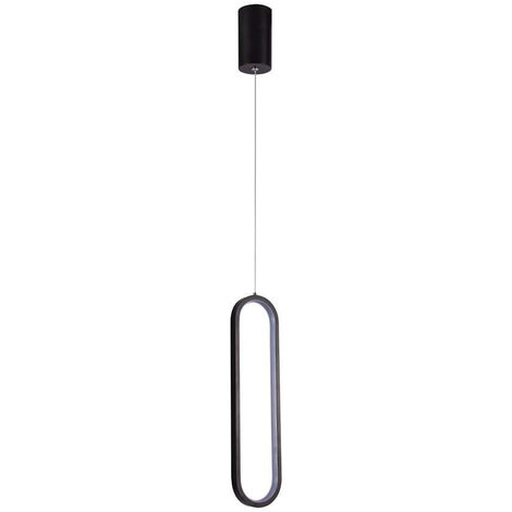 LED Pendelleuchte Hängeleuchte Deckenleuchte Metall Schwarz 3000K H 153 cm