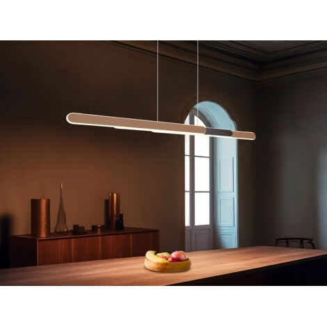 LED Pendelleuchte HELIOS Coffee dimmbar & ausziehbar, max. Breite 130cm