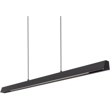 LED Pendelleuchte Lineal 42W Aluminium CCT Doppelseitige Beleuchtung Funky Chaka Schwarz Wählbar (Warm-Neutral) 2700K - 3500K - 4000K
