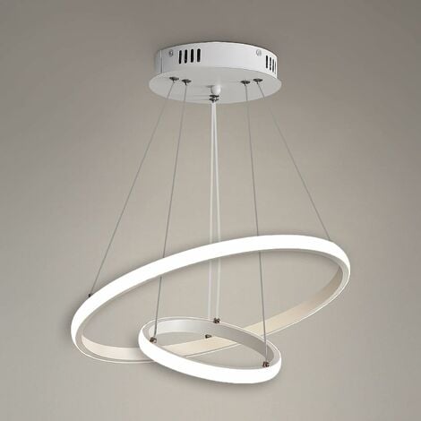 LED-Pendelleuchte, moderner runder Kronleuchter, 4000 K weiße Pendelleuchte, Deckenleuchte, Wohnzimmer, Schlafzimmer, Innenbeleuchtung
