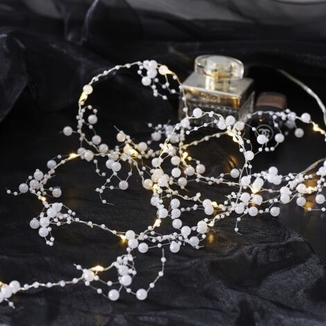LED-Perlen-Kette 'Dew Drops', 40 warmwhite LED