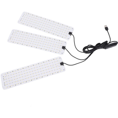 LED-Pflanzenlampe für Zimmerpflanzen mit Timerfunktion und hoher PPFD-Leistung, energiesparend, 3-fach verstellbare Halterung – ultradünn, Aluminium, 30 x 8 x 1 cm