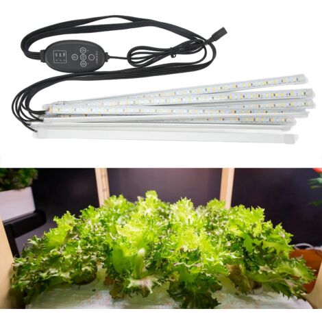 LED-Pflanzenleuchte mit intelligenter Steuerung (30 W, 384 Dioden, Aluminium und PC)