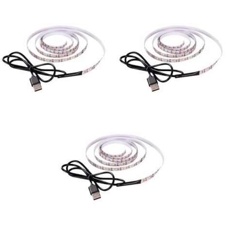 LED-Pflanzenstreifen, Vollspektrum-USB-Pflanzenlampe, 3 Einheiten à 2 Meter Länge