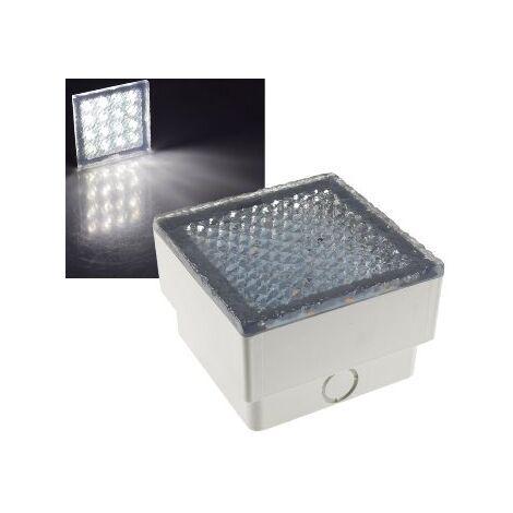 LED Pflasterstein 10x10x7cm, IP67, 230V, 1,5W