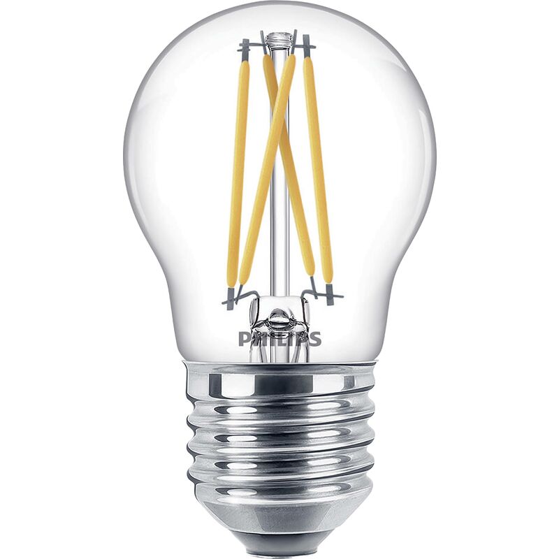 Philips - led 871951432441100 led cee d (a - g) E27 forme de goutte 3.4 w = 40 w blanc chaud (ø x l) 45 mm x 78 mm 1 pc(s) W183852 Philips - led 871951432441100 led cee d (a - g) E27 forme de goutte 3.4 w = 40 w blanc chaud (ø x l) 45 mm x 78 mm 1 pc(s) W183852