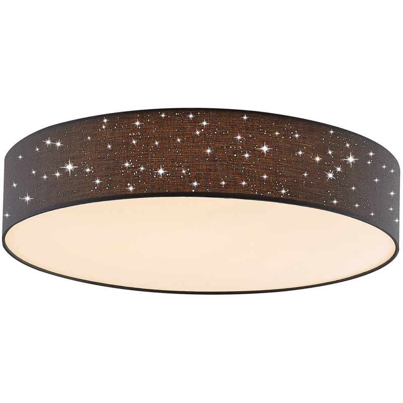 Led Plafonnier à intensité variable 'Ellamina' en textile pour salon & salle à manger