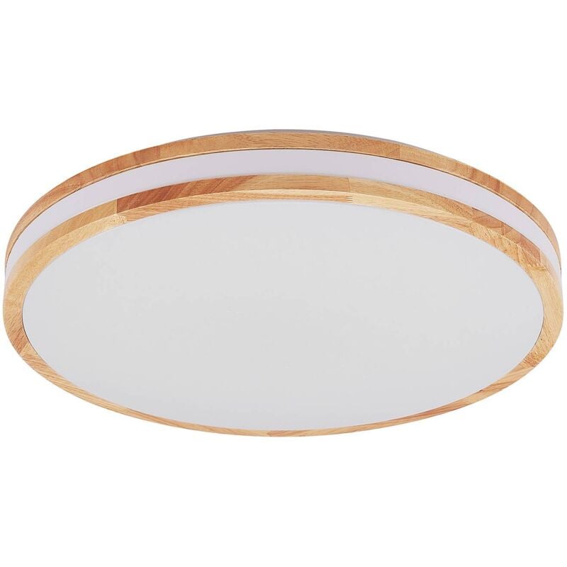 Led Plafonnier à intensité variable 'Emiva' en bois pour salon & salle à manger