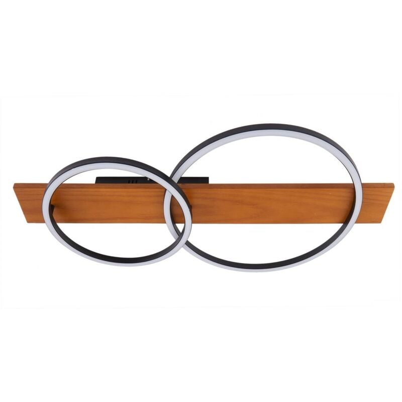 Led Plafonnier à intensité variable 'Galad' en bois pour salon & salle à manger