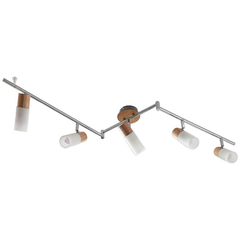 LED Plafonnier  Christoph en bois pour  chambre  coucher 